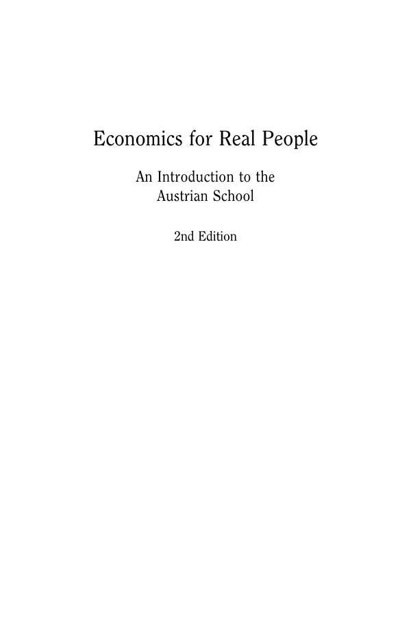 Economics for Real People