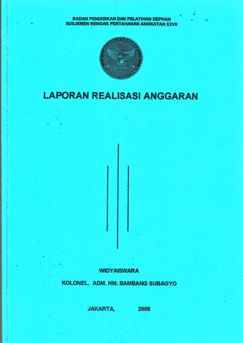 LAPORAN REALISASI ANGGARAN