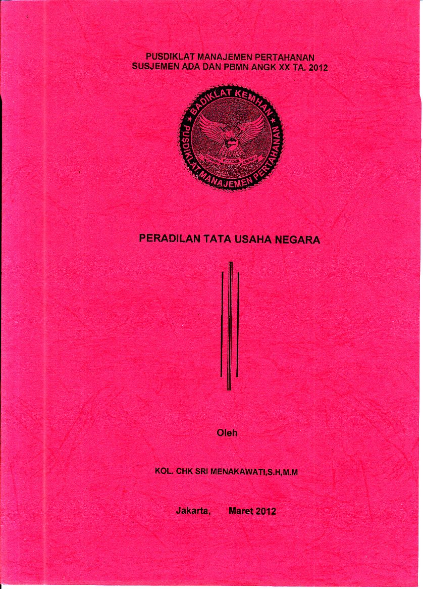 PERADILAN TATA USAHA NEGARA