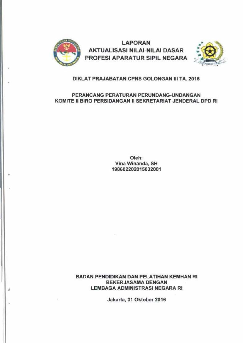 PERANCANG PERATURAN PERUNDANG-UNDANGAN KOMITE II BIRO PERSIDANGAN II SEKRETARIAT JENDERAL DPD RI