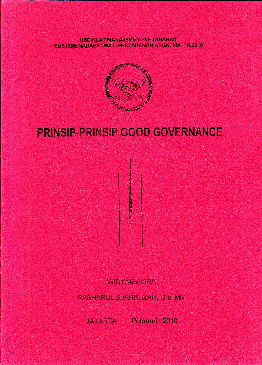 PRINSIP-PRINSIP GOOD GOVERNANCE TH 2010