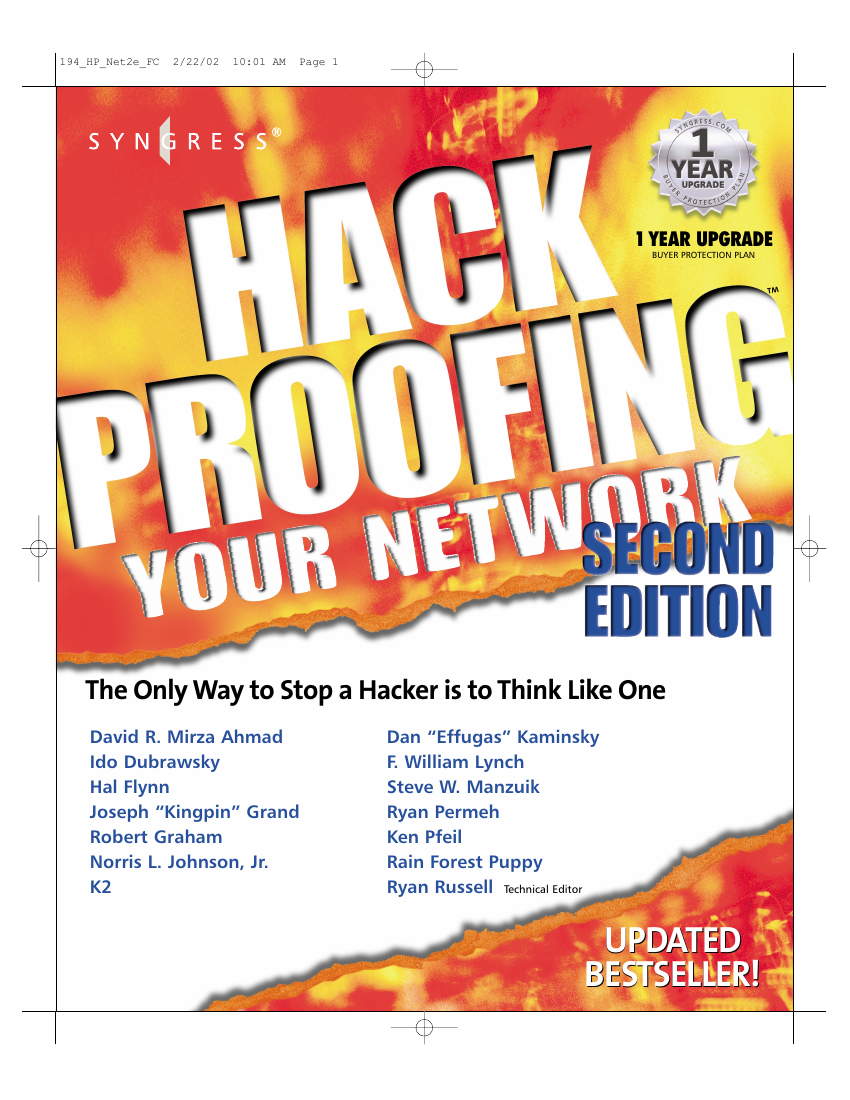 Hack Proofing Your Network