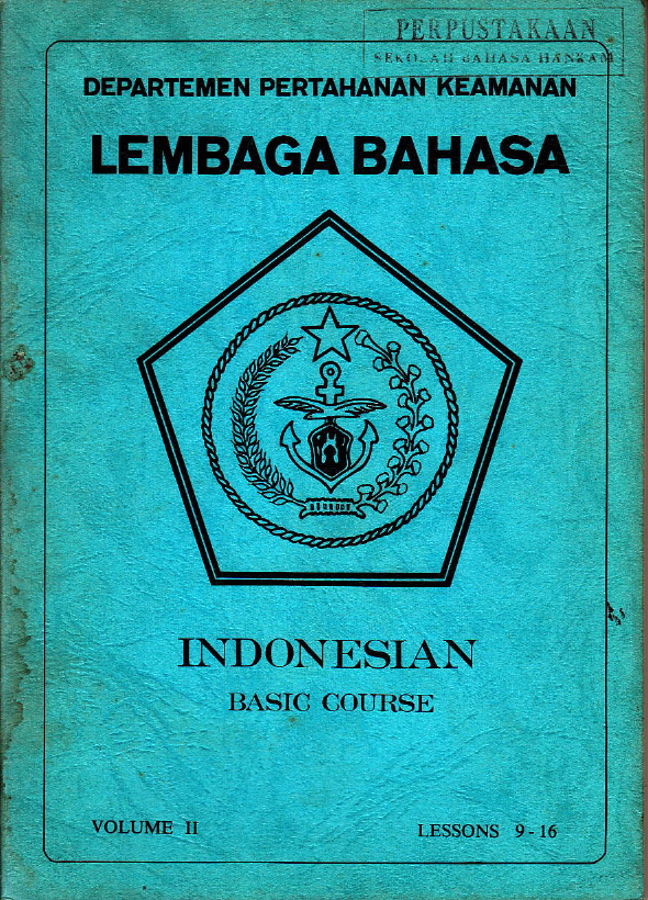 INDONESIAN BASIC COURSE VOLUME II