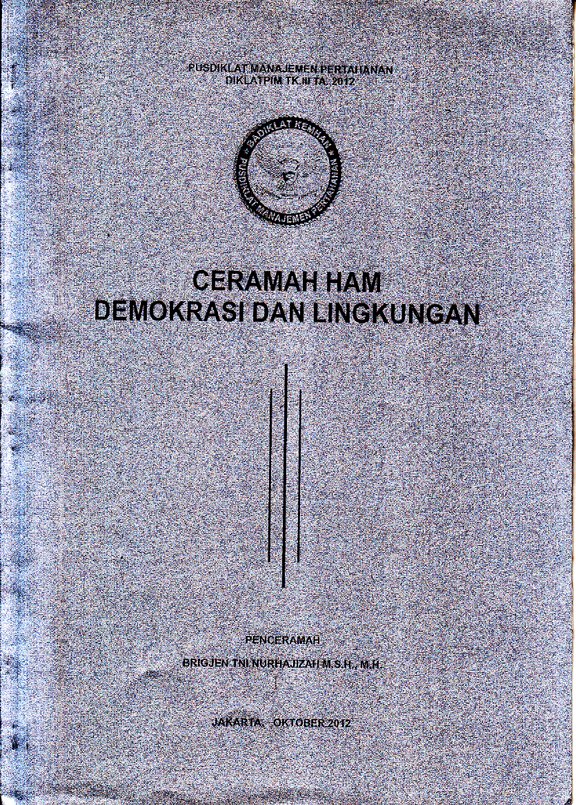 CERAMAH HAM DEMOKRASI DAN LINGKUNGAN