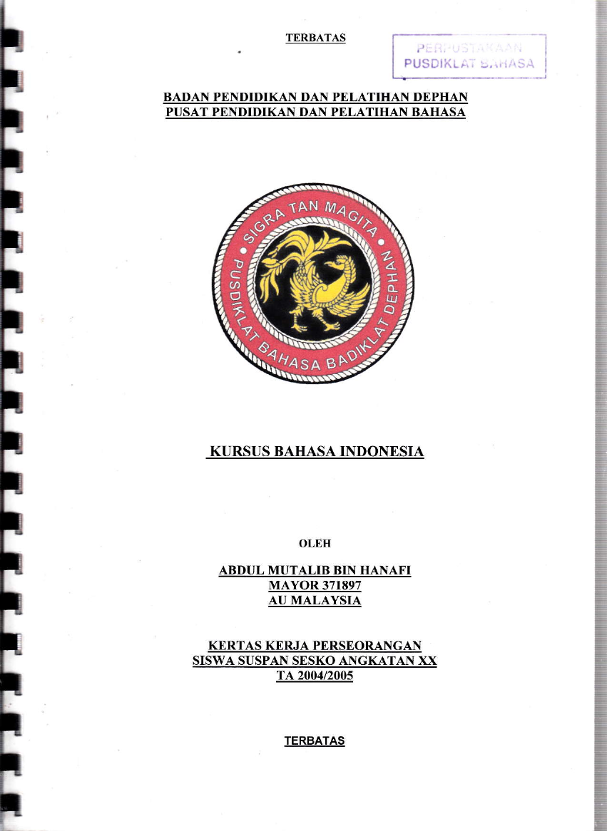 KURSUS BAHASA INDONESIA