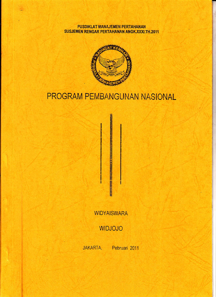 PROGRAM PEMBANGUNAN NASIONAL