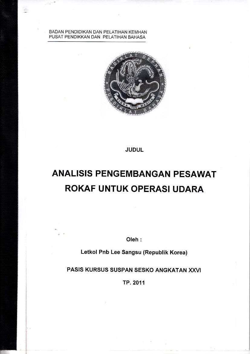 ANALISIS PENGEMBANGAN PESAWAT ROKAF UNTUK OPERASI UDARA