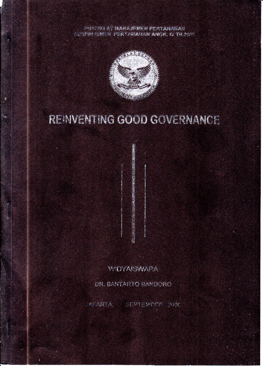 REINVENTING GOOD GOVERNANCE