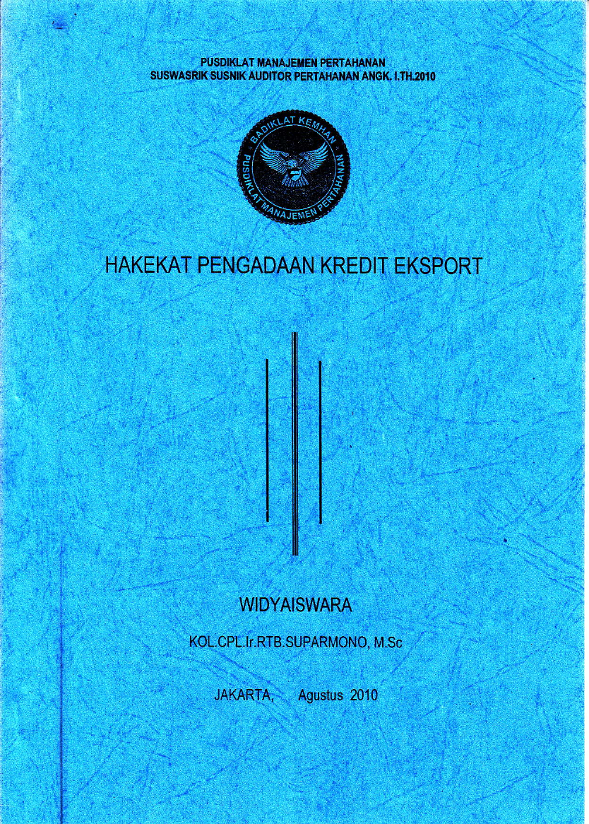 HAKEKAT PENGADAAN KREDIT EKSPORT