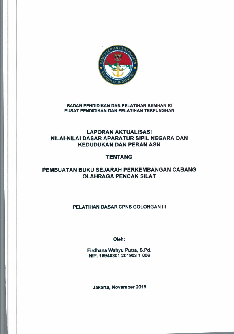PEMBUATAN CHECKLIST KEGIATAN BERBASIS APLIKASI MICROSOFT EXCEL TERKAIT PELAKSANAAN FOKUS GROUP DISCUSION (FGD) KAJIAN JANGKA PENDEK DI DIREKTORAT IDEOLOGI DAN POLITIK DEPUTI PENGKAJIAN STRATEGIK LEMHANNAS RI