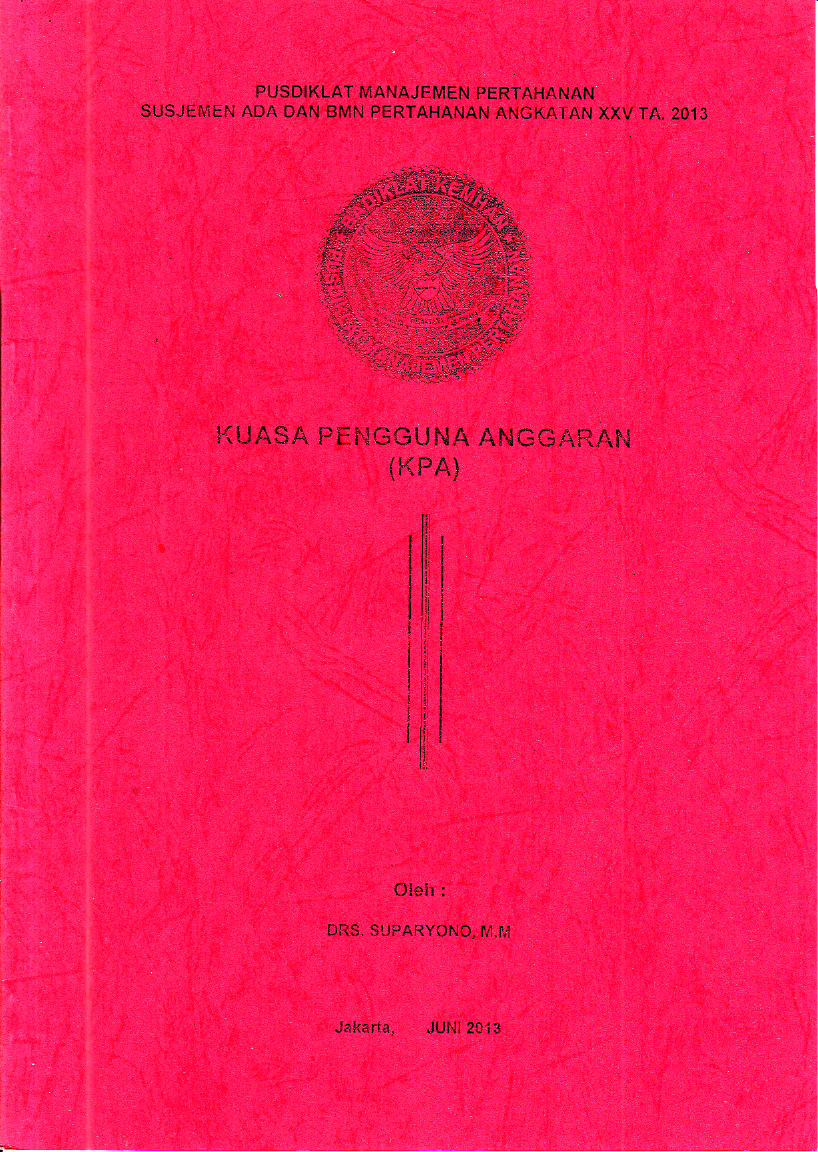 KUASA PENGGUNA ANGGARAN (KPA)