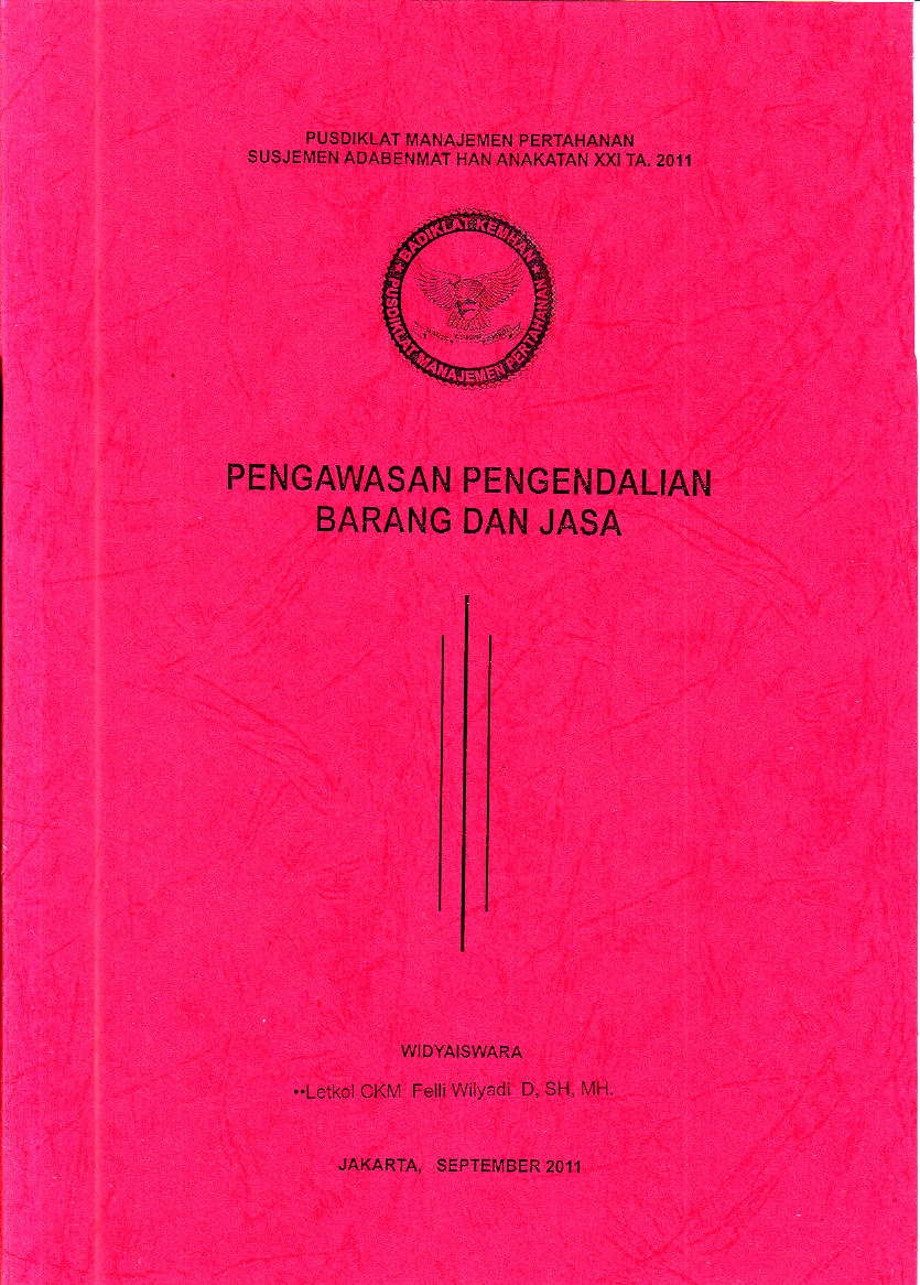 PENGAWASAN PENGEDALIAN BARANG DAN JASA