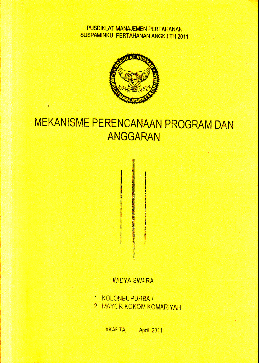 MEKANISME PERENCANAAN PROGRAM DAN ANGGARAN
