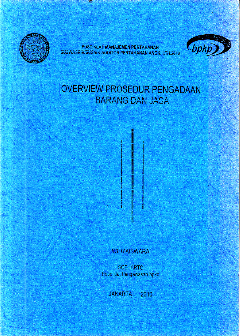 OVERVIEW PROSEDUR PENGADAAN BARANG DAN JASA