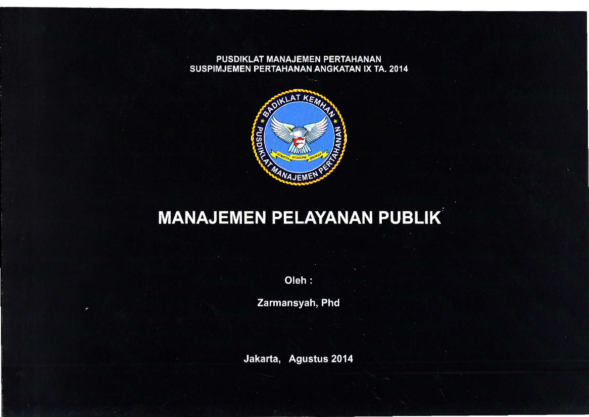 MANAJEMEN PELAYANAN PUBLIK