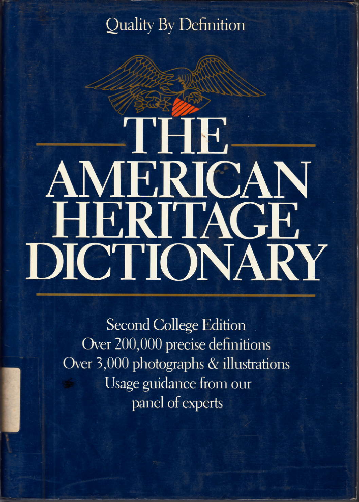 THE AMERICAN HERITAGE DICTIONARY
