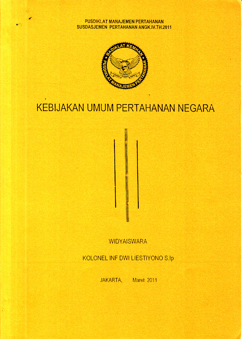 KEBIJAKAN  UMUM PERTAHANAN NEGARA