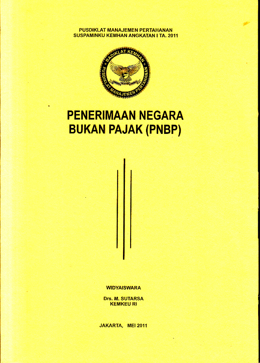 PENERIMAAN NEGARA BUKAN PAJAK (PNBP)