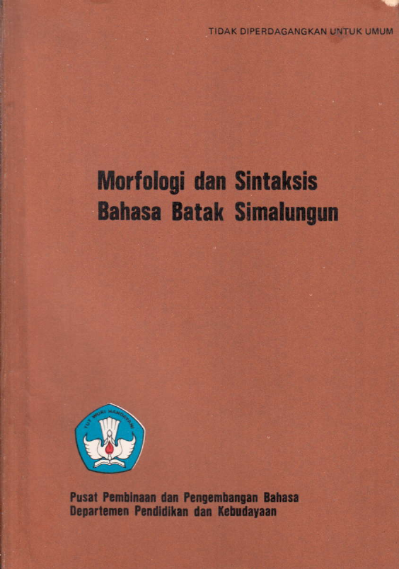 MORFOLOGI DAN SINTAKSIS BAHASA BATAK SIMALUNGUN