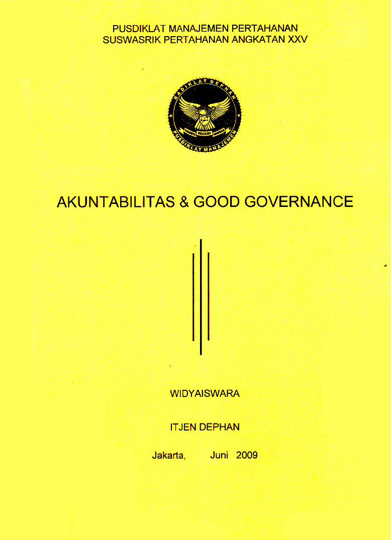 AKUNTABILITAS & GOOD GOVERNANCE