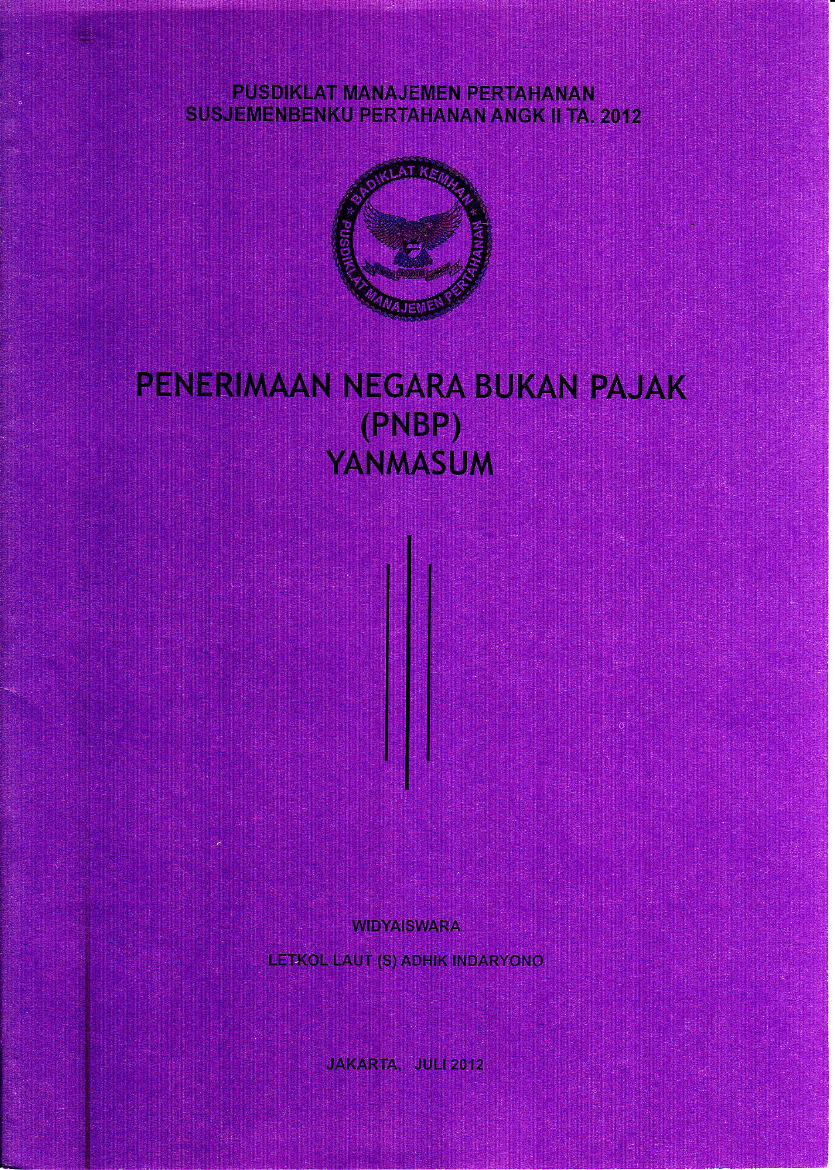 PENERIMAAN NEGARA BUKAN PAJAK (PNBP) YANMASUM