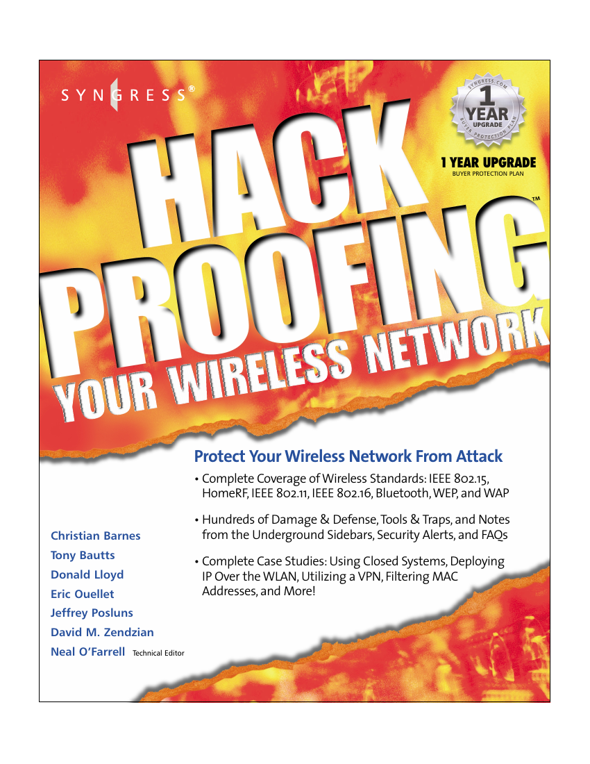 Hack Proofing Your Wireless Network
