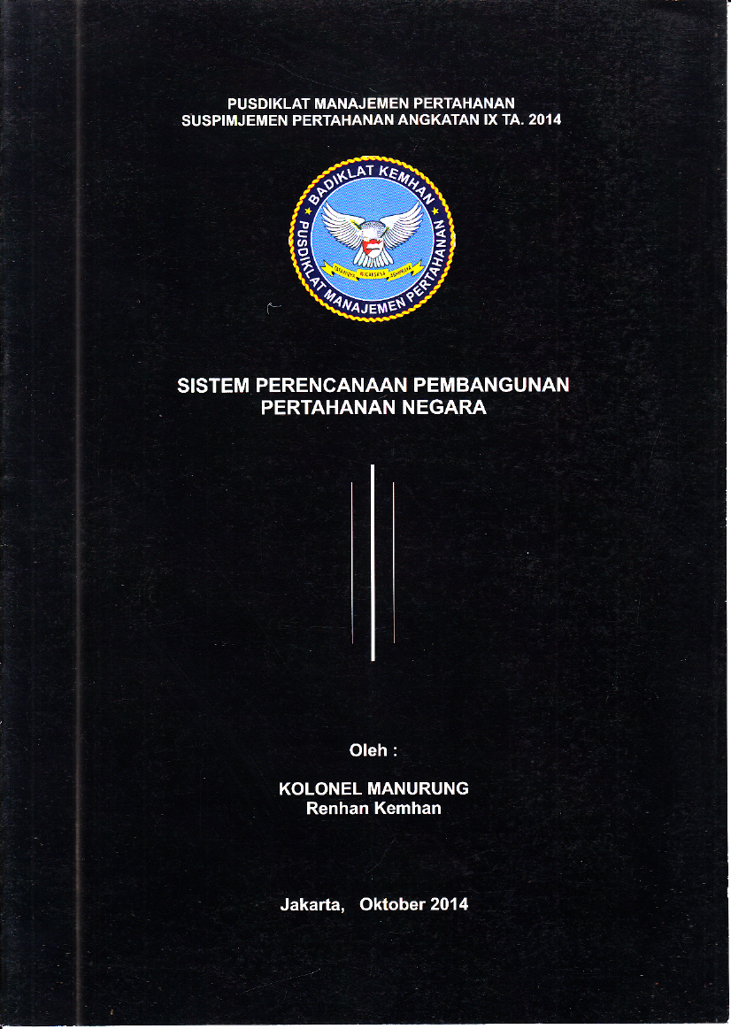 SISTEM PERENCANAAN PEMBANGUNAN
PERTAHANAN NEGARA