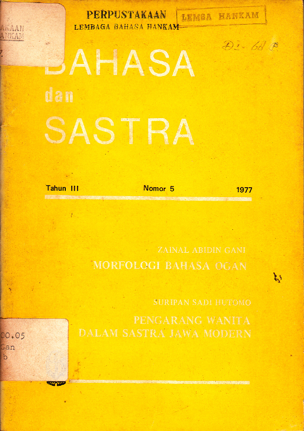 STRUKTUR BAHASA SUNDA DIALEK CIREBON