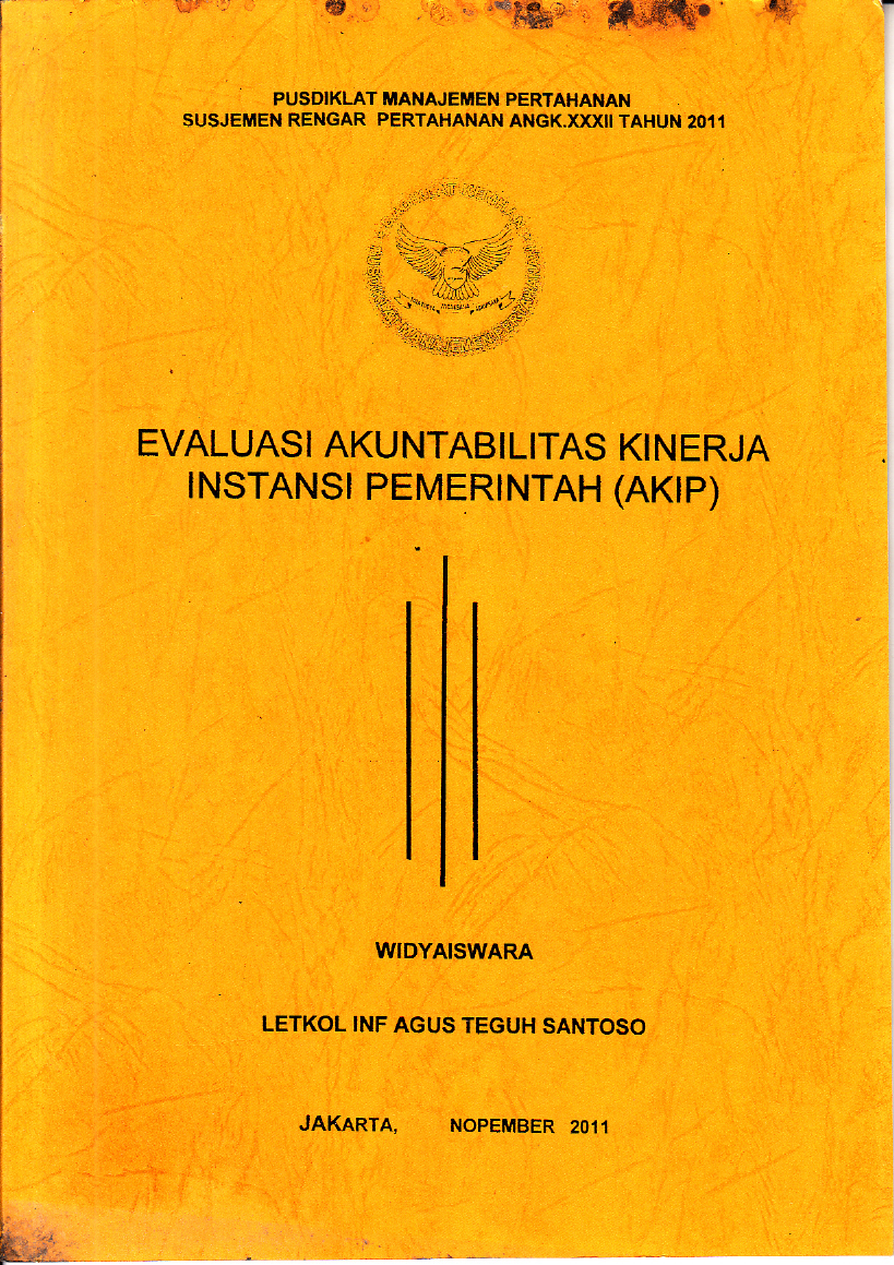 EVALUASI AKUNTABILITAS KINERJA INSTANSI PEMERINTAH (AKIP)