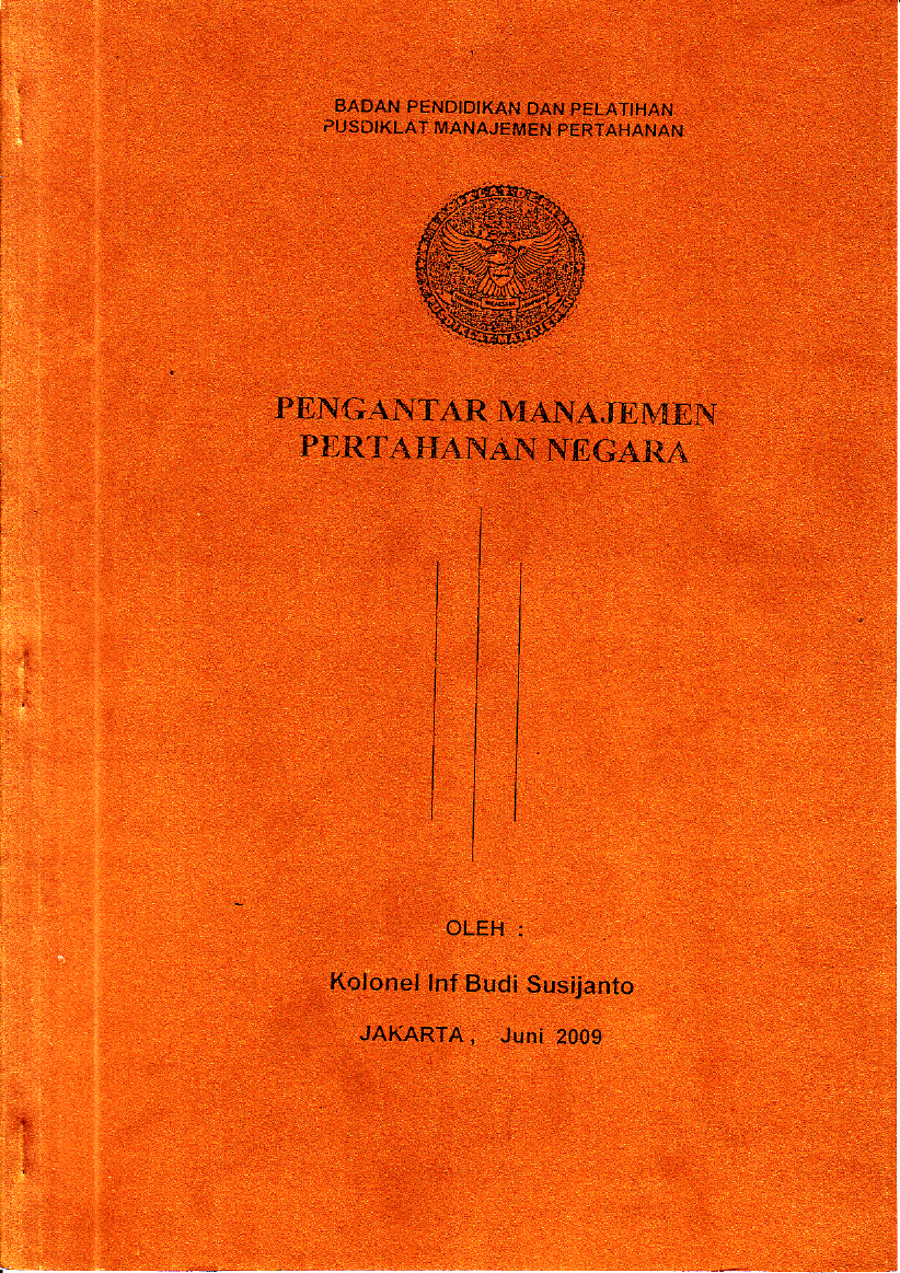 PENGANTAR MANAJEMEN PERTAHANAN NEGARA