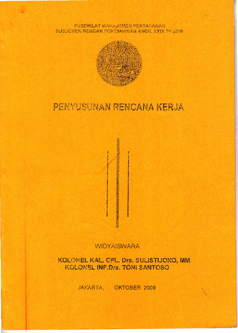 PENYUSUNAN RENCANA KERJA