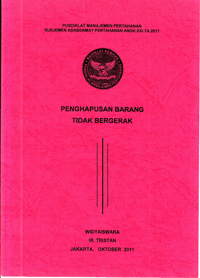 PENGHAPUSAN BARANG TIDAK BERGERAK (PERMENKU. NO. 96/PMK.06/2007)