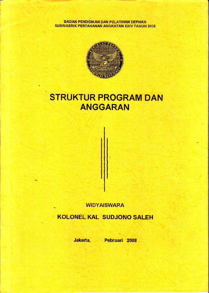 STRUKTUR PROGRAM DAN ANGGARAN