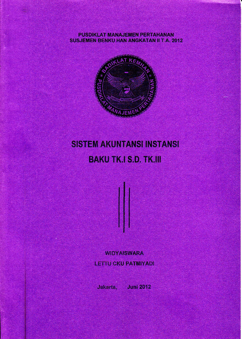 SISTEM AKUNTANSI INSTANSI BAKU TK.I S.D. TK.III