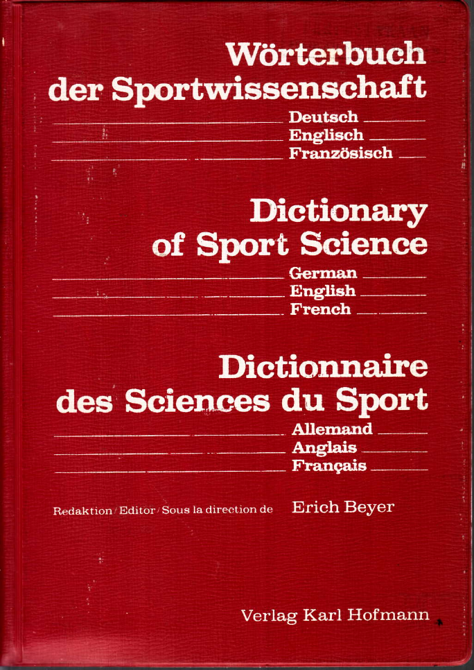 DICTIONARY OF SPORT SCIENCE