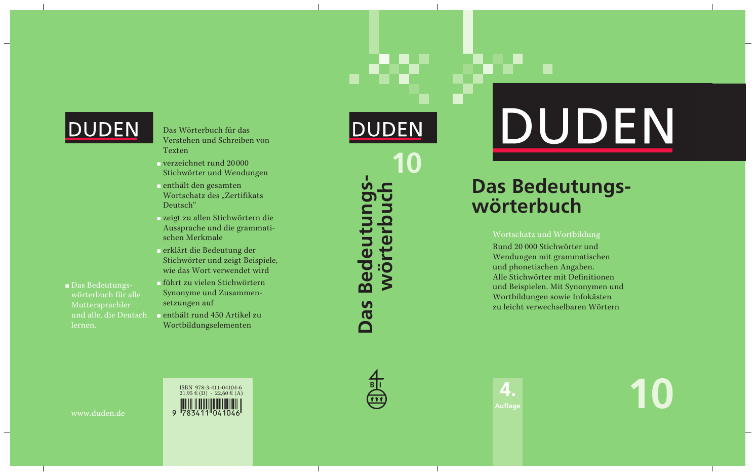 Duden Band 10 - Das BedeutungswÃ¶rterbuch 4., neu bearbeitete und erweiterte Auflage