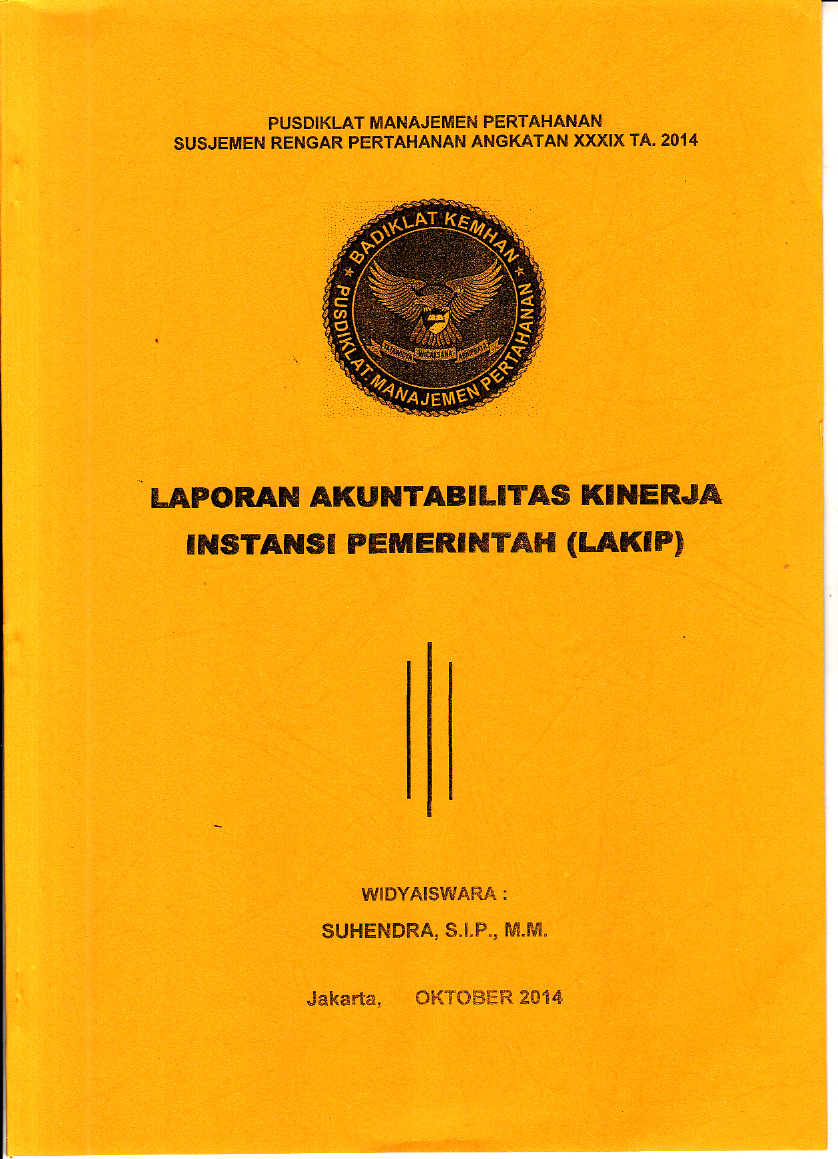 LAPORAN AKUNTABILITAS KINERJA INSTANSI PEMERINTAH (LAKIP)