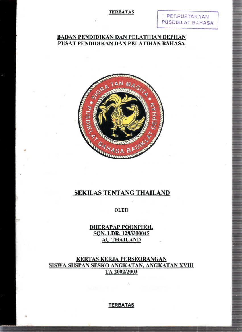 SEKILAS TENTANG THAILAND