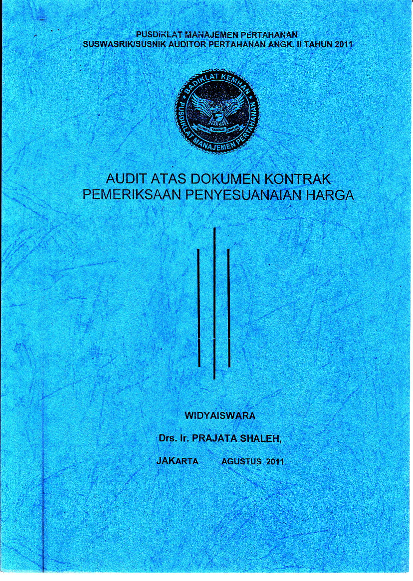 AUDIT ATAS DOKUMEN KONTRAK
PEMERI KSAAN PENYESUANAIAN HARGA