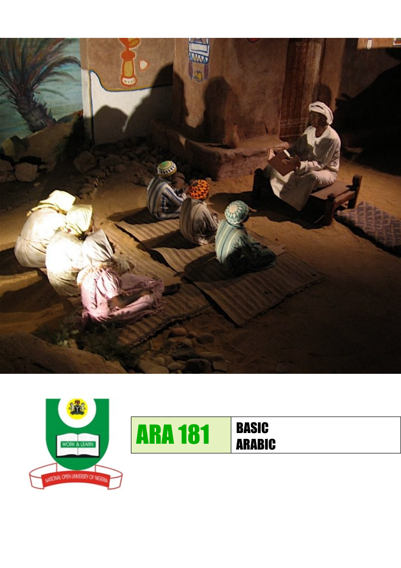 ARA181 - Basic Arabic