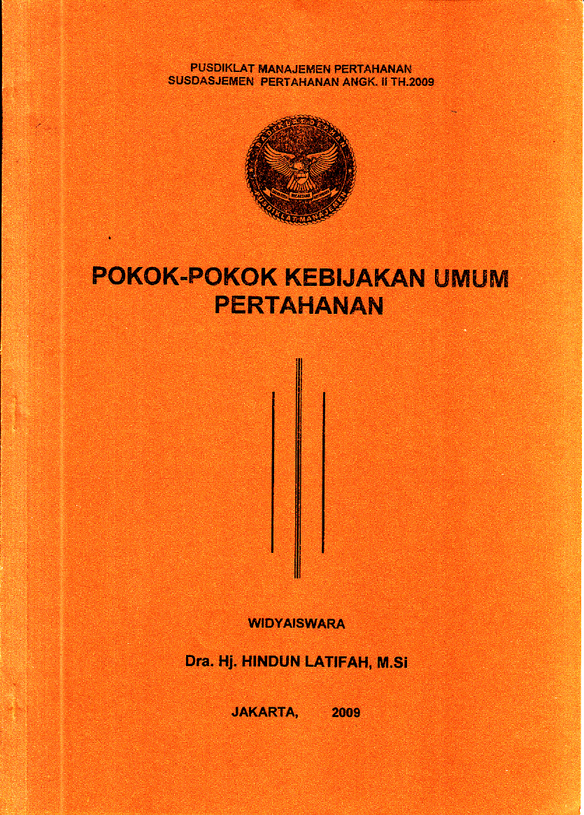 POKOK-POKOK KEBIJAKAN UMUM PERTAHANAN