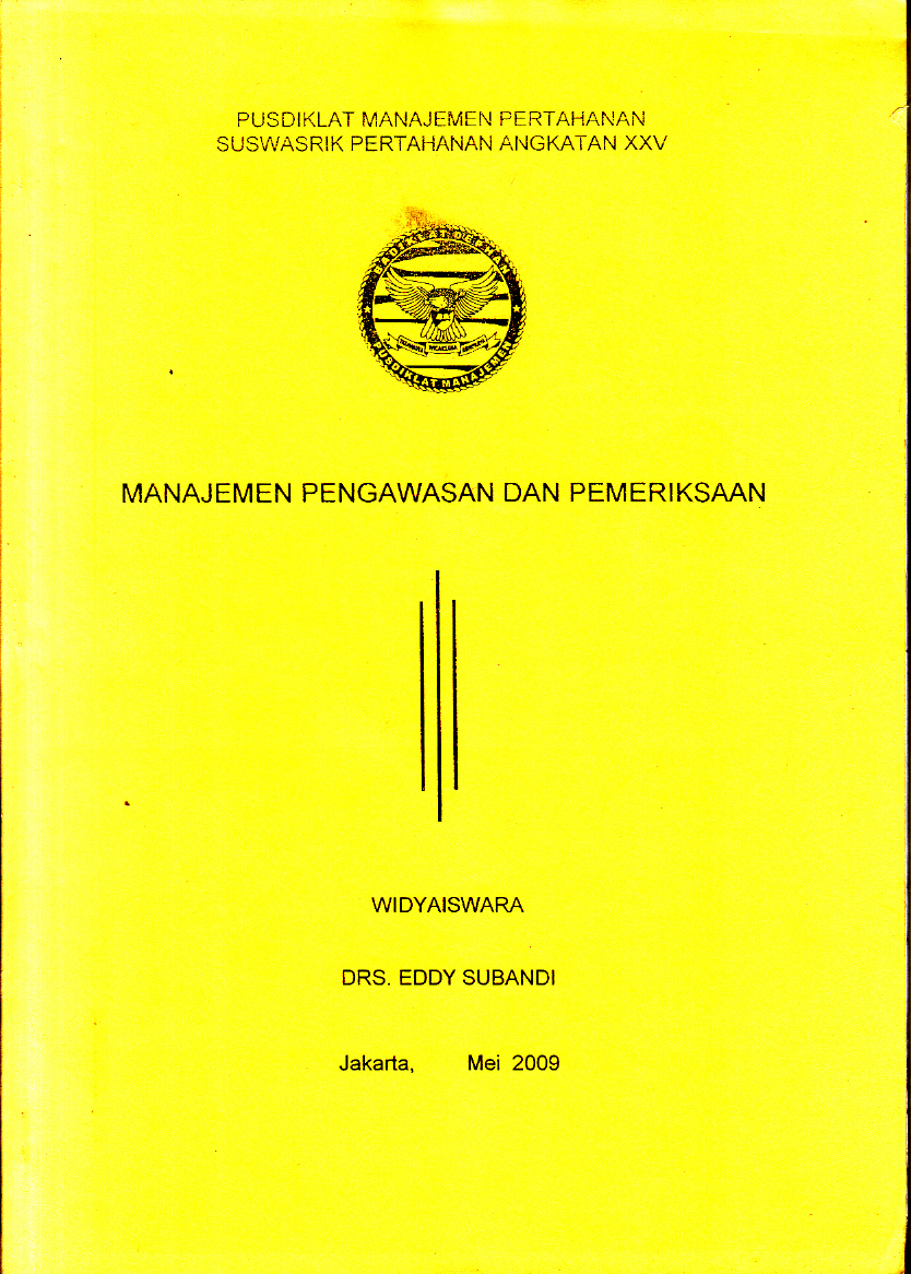 MANAJEMEN PENGAWASAN DAN PEMERIKSAAN