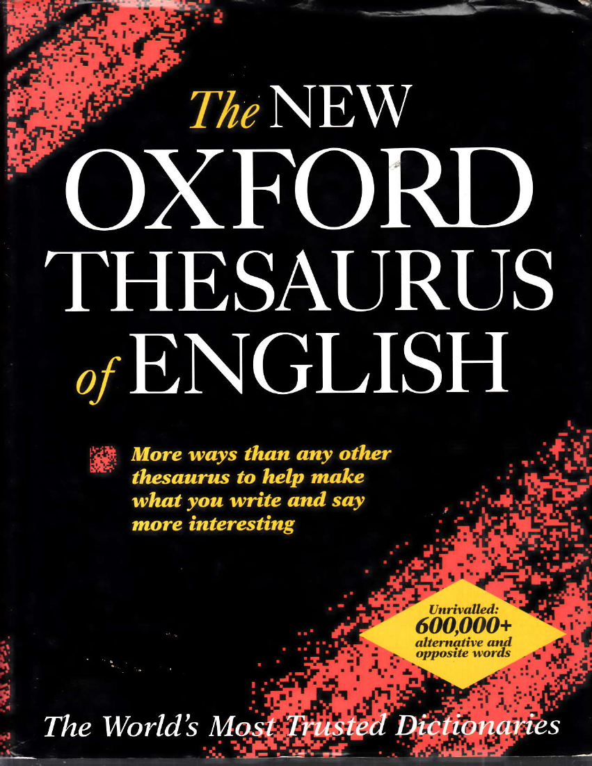 THE NEW OXFORD THESAURUS OF ENGLISH