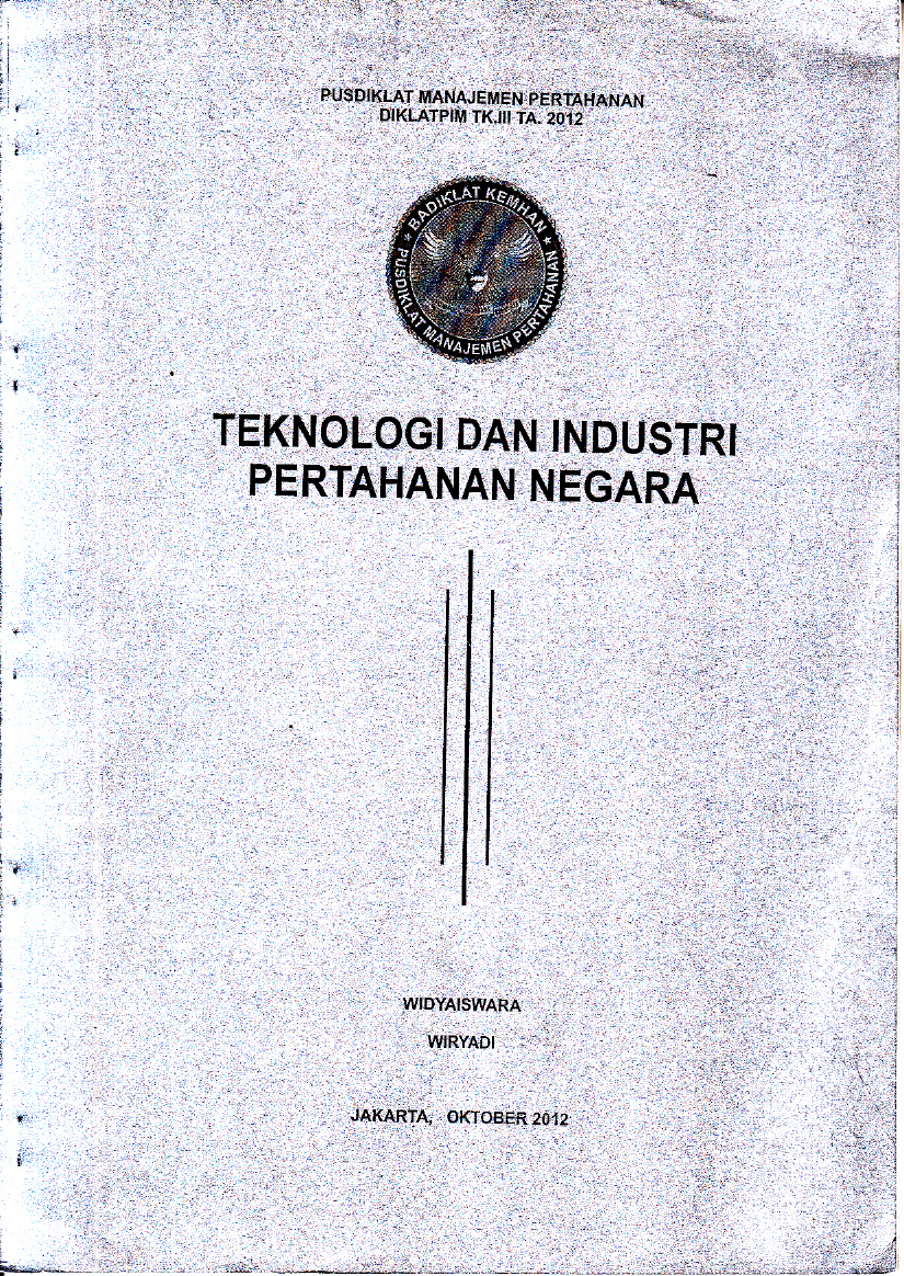 TEKNOLOGI INDUSTRI PERTAHANAN NEGARA