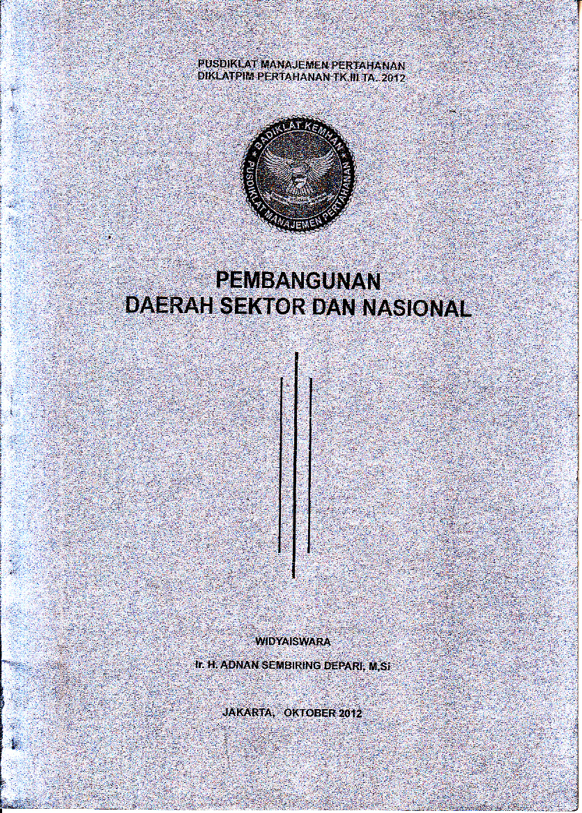 PEMBANGUNAN DAERAH SEKTOR DAN NASIONAL