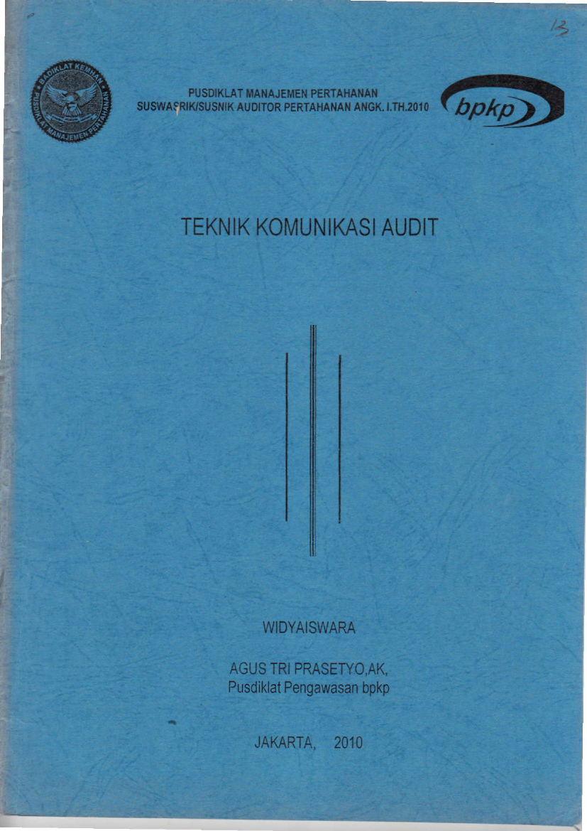 TEKNIK KOMUNIKASI AUDIT