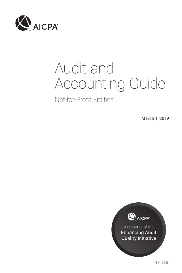 Audit and Accounting Guide Not-for-Profit Entities